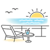 Terrazza con vista mare
